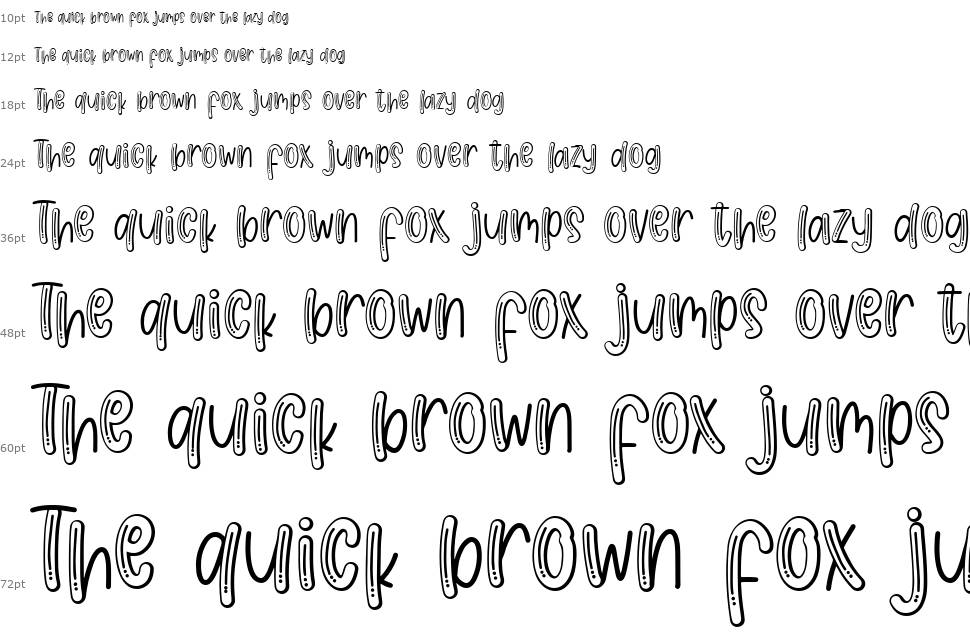 Jelly Party font Waterfall
