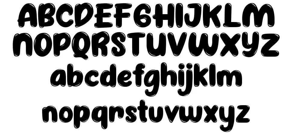 Jellybostfont specimens