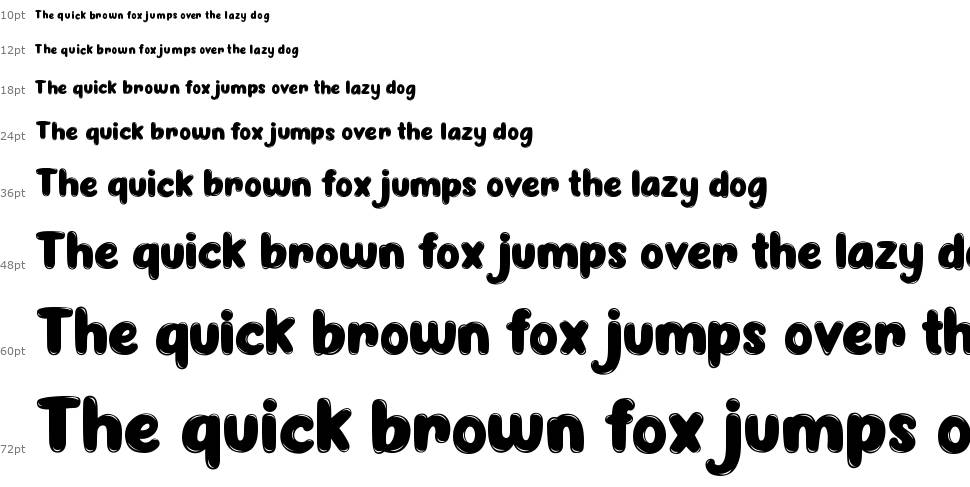 Jellybost font Waterfall