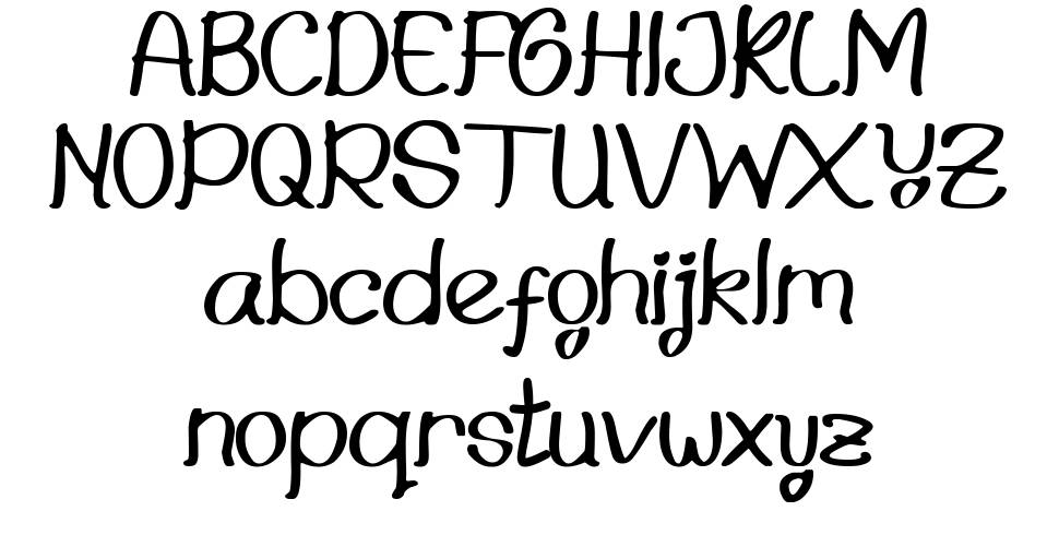 Jellycious font specimens