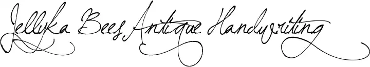 Jellyka BeesAntique Handwriting