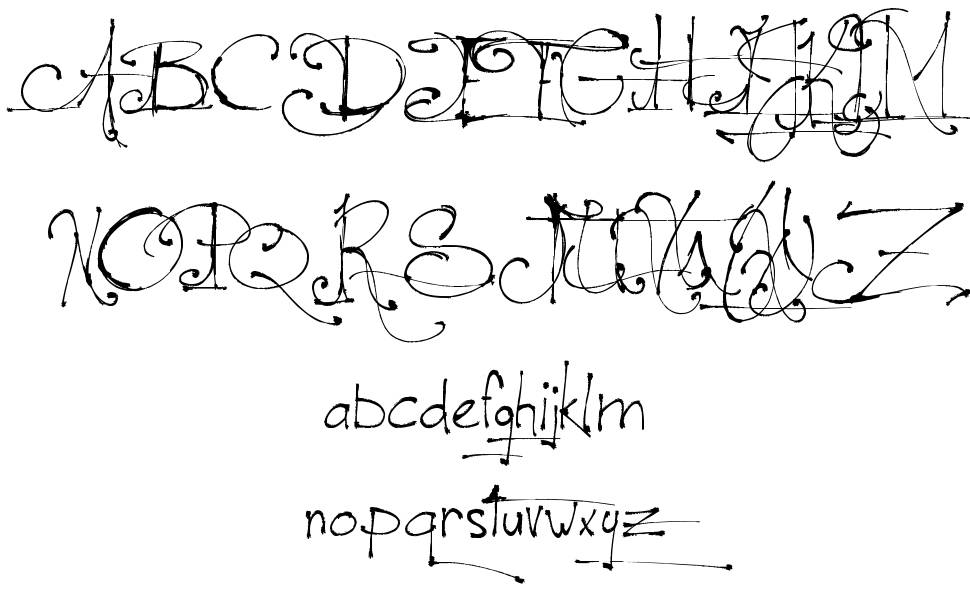 Jellyka - le Grand Saut písmo Exempláře