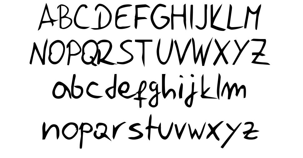 Jelusic Rukopisni font Örnekler