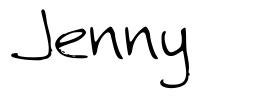 Jenny шрифт