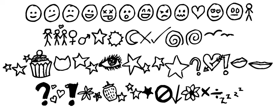 Jenny Doodlesfont specimens