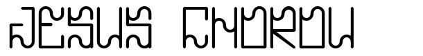 Jesus Chorou 字形
