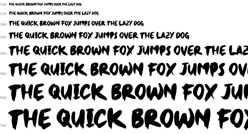 Jet Brush font Waterfall