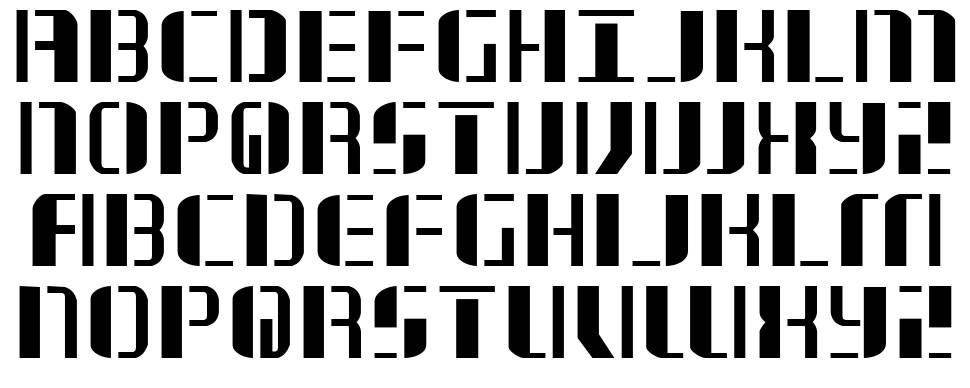 Jetway font specimens