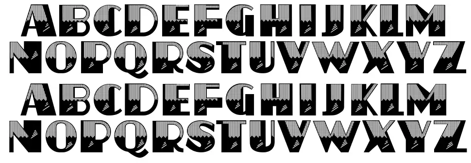 Jezda font specimens