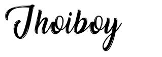 Jhoiboy font