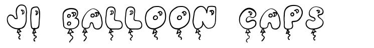 JI Balloon Caps písmo