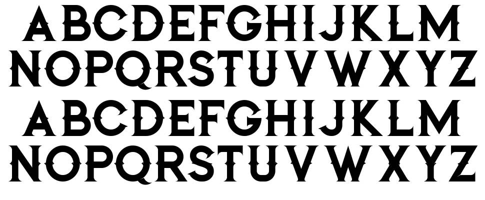 Jibril font specimens