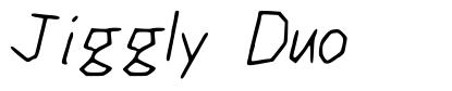 Jiggly Duo font
