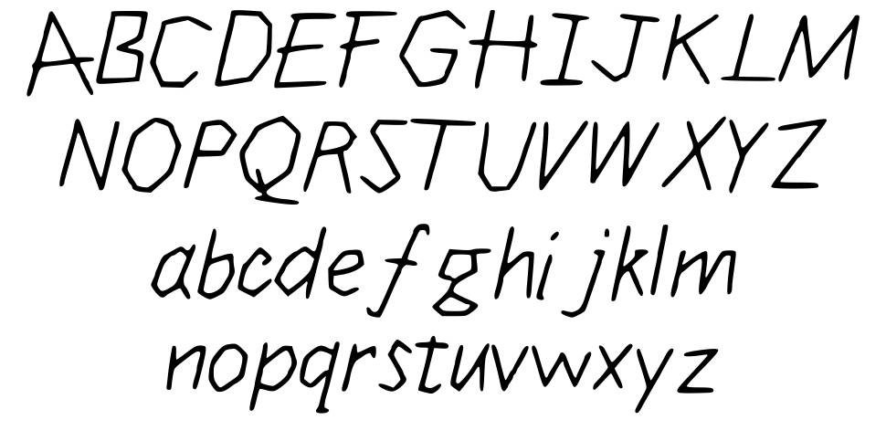 Jiggly Duo font specimens