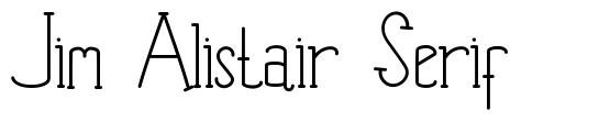 Jim Alistair Serif font
