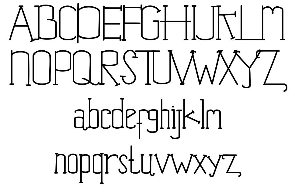 Jim Alistair Serif font Örnekler