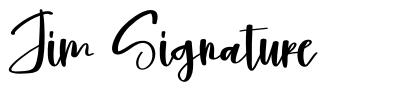 Jim Signature font