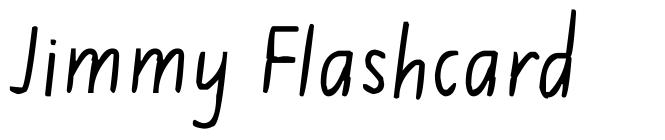 Jimmy Flashcard font
