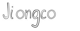 Jiongco フォント