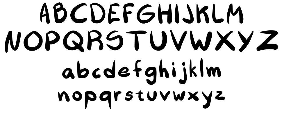 Jks Handwriting font specimens