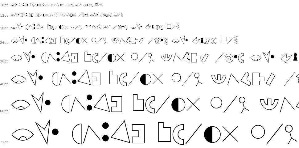 JMH Alfabeto Petiso písmo Vodopád