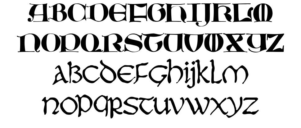 JMH Moreneta font Örnekler