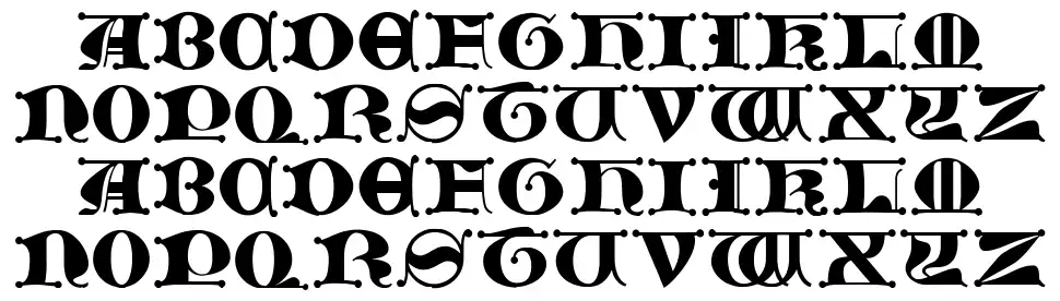 JMH Moreneta Caps II schriftart