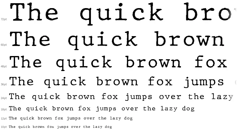 JMH Typewriter Mono font by Morón FontRiver