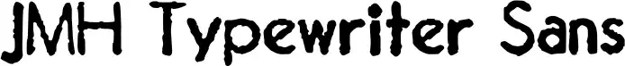 JMH Typewriter Sans