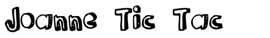 Joanne Tic Tac font