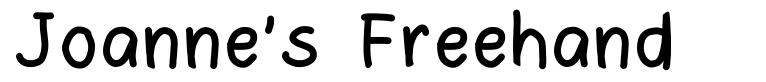 Joanne's Freehand шрифт