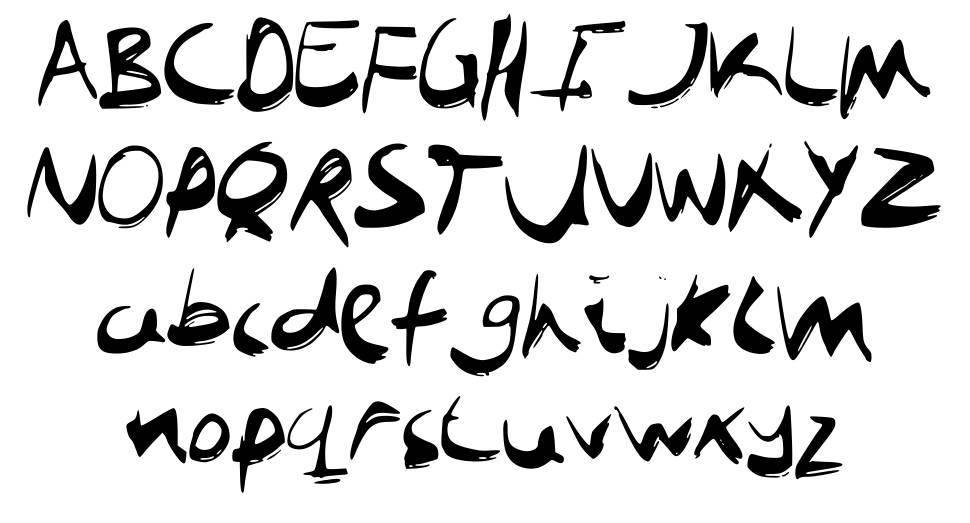 Job Boof Kwast font specimens