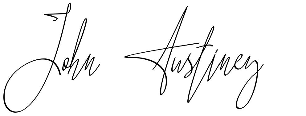 John Austiney font
