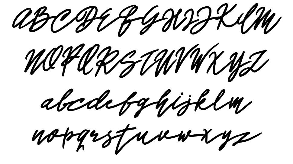 John Bulgarry font specimens