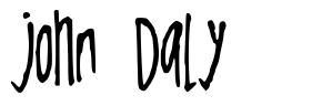 John Daly шрифт