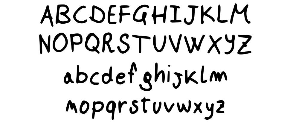 Johnson Script font specimens