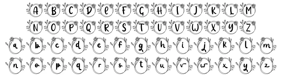 Jolie Monogramfont specimens