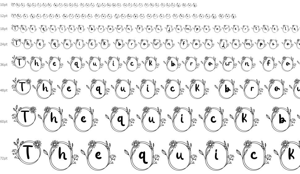 Jolie Monogram písmo Vodopád