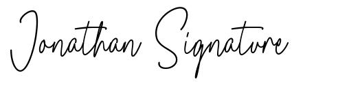 Jonathan Signature font