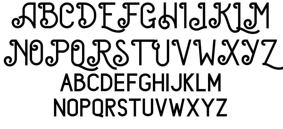 Jonesan font specimens