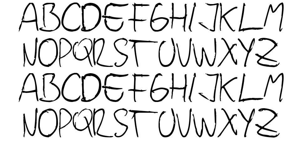 Jopea302 Simple font specimens