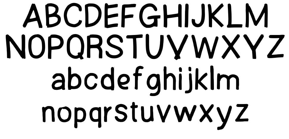 Joshbrush font specimens
