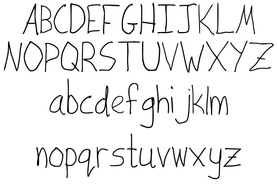 Joshs Handwriting font specimens