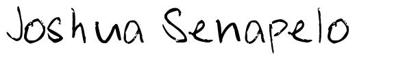 Joshua Senapelo шрифт