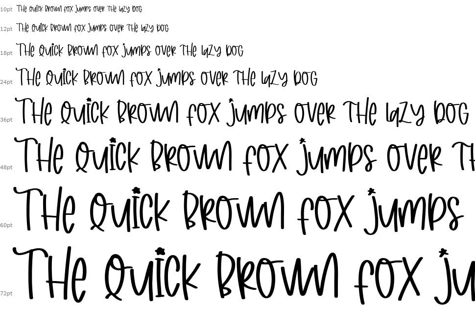 Joyfull Summer font Waterfall