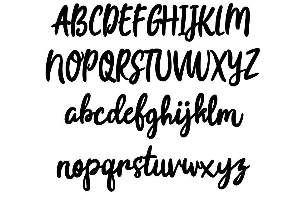 Joyfulness Script font specimens