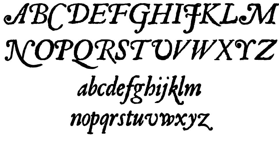 JSL Ancient フォント 標本