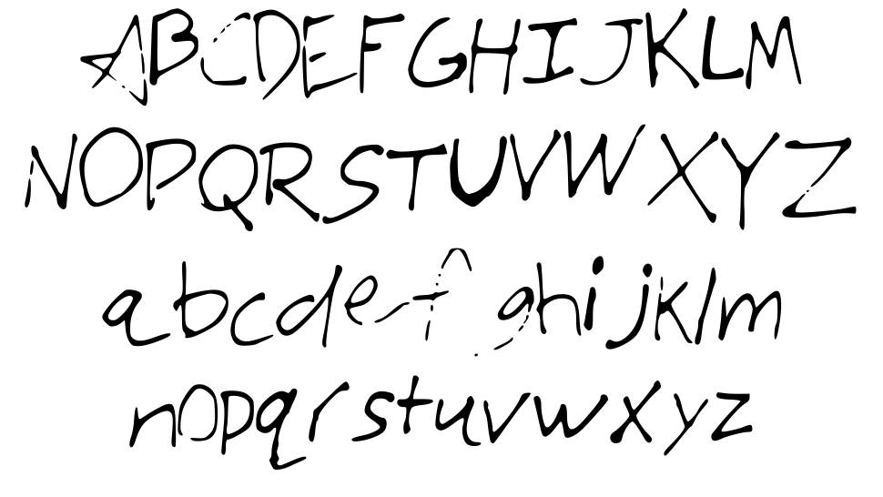 JTs Very Amazing Font font specimens