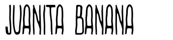 Juanita Banana písmo