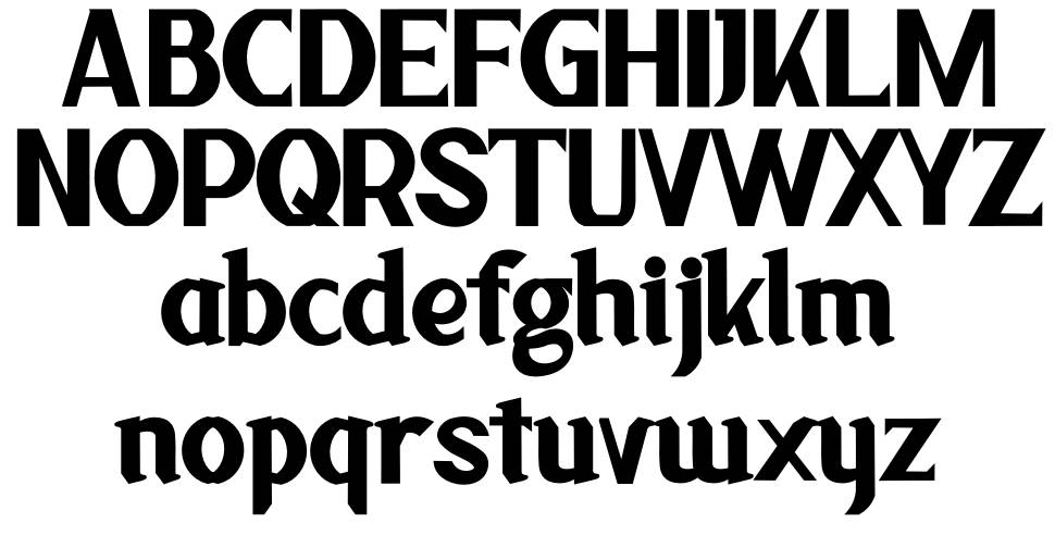 Jugful font specimens